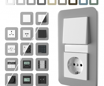Modern Switch Socket Panel-ID:529946095