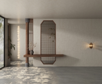 New Chinese Style TV Wall-ID:104424958