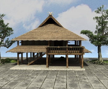 New Chinese Style Building Appearance-ID:352001919