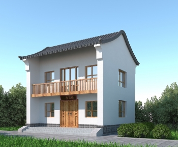 Chinese Style Appearance Of Commercial Building-ID:955375916