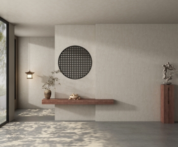 New Chinese Style TV Wall-ID:259559238