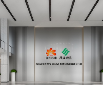 多场景-现代办公前台大厅+电梯厅-ID:231810094