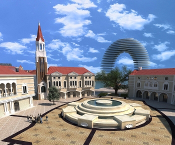 European Style Commercial Street-ID:676100979