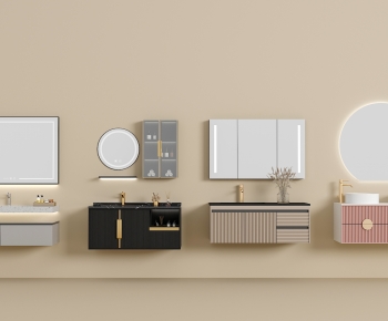 Modern Bathroom Cabinet-ID:241657021