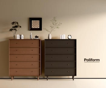 Poliform现代中古风实木斗柜组合-ID:242063052