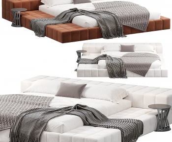 Modern Double Bed-ID:429302939