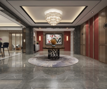New Chinese Style Hallway-ID:782625917