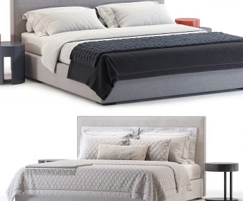 Modern Double Bed-ID:737430105