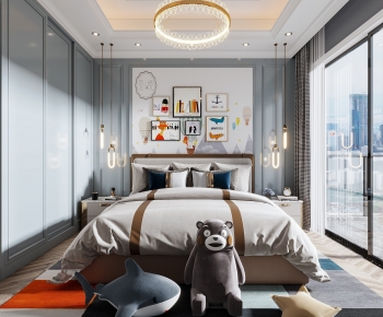 Modern Boy's Room And Son's Room-ID:853116993