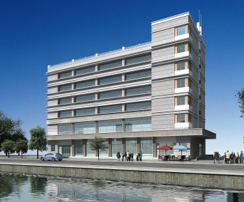 Modern Appearance Of Commercial Building-ID:714833025