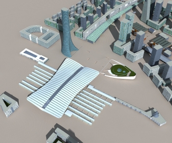 Modern Architectural Bird's-eye View Planning-ID:988811025