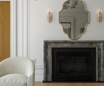 French Style A Living Room-ID:590939571