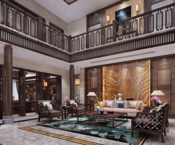 Chinese Style A Living Room-ID:430877926