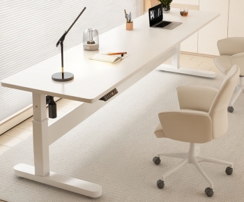Modern Computer Desk And Chair-ID:360991008