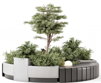 现代户外圆形绿植景观座椅-ID:764486077