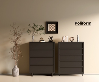 poliform现代中古风五斗柜组合-ID:132167102