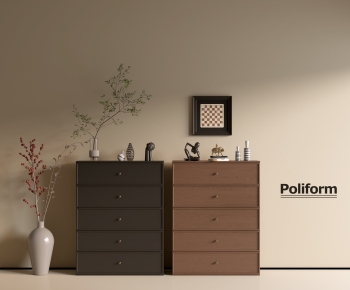Poliform现代中古风实木斗柜组合-ID:232306961