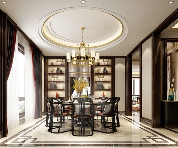 New Chinese Style Dining Room-ID:538978107