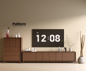 poliform现代中古风电视柜斗柜组合-ID:243182906