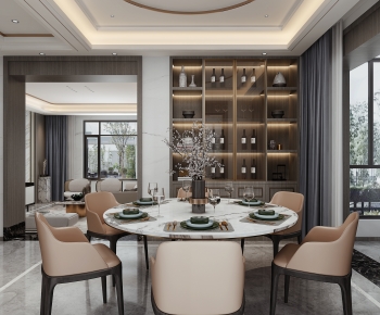 New Chinese Style Dining Room-ID:488636023
