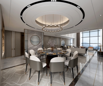New Chinese Style Dining Room-ID:855810665