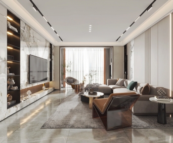 Modern A Living Room-ID:155699011