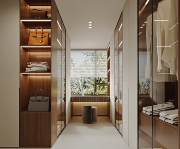 Modern Clothes Storage Area-ID:268017051