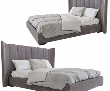 Modern Double Bed-ID:678339966