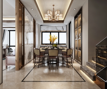 New Chinese Style Dining Room-ID:683679103