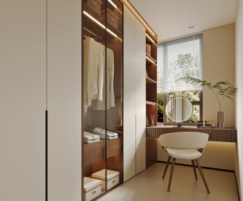 Modern Clothes Storage Area-ID:576937911