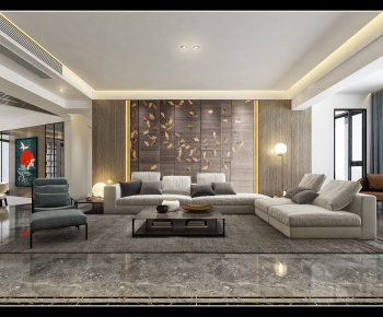 Modern A Living Room-ID:718682055