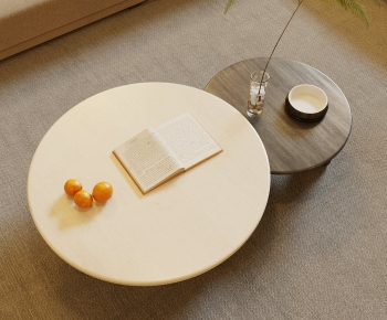 现代圆形子母茶几-ID:888626102