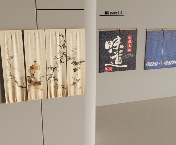 New Chinese Style Door Curtain-ID:554420961