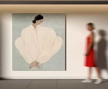 现代人物抽象装饰画-ID:187609914