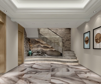 New Chinese Style Hallway-ID:732285029