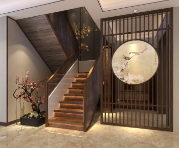 Chinese Style Stairwell-ID:758898972