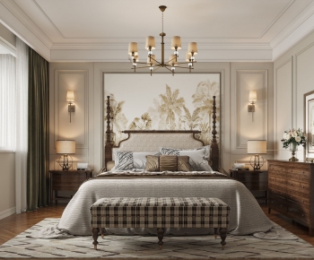 American Style Bedroom-ID:670660979