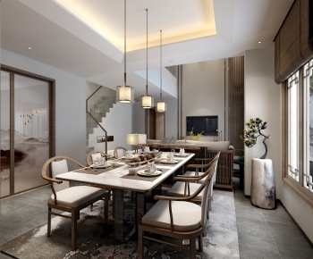 New Chinese Style Dining Room-ID:146260366