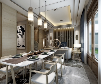 New Chinese Style Dining Room-ID:957870011