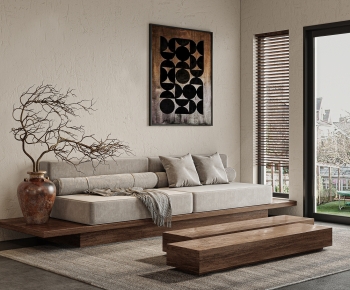 Wabi-sabi Style A Living Room-ID:656997928