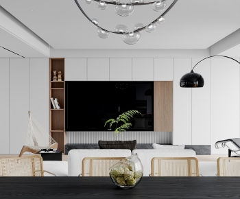 Modern A Living Room-ID:680795917