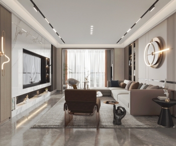 Modern A Living Room-ID:731652986