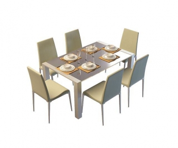 Modern Dining Table And Chairs-ID:571587091