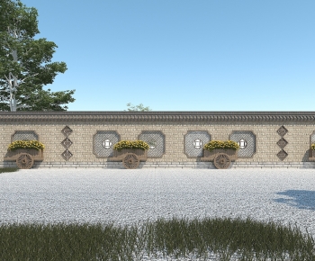 Chinese Style Fence-ID:668214087