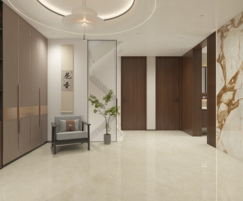 New Chinese Style Hallway-ID:722579009
