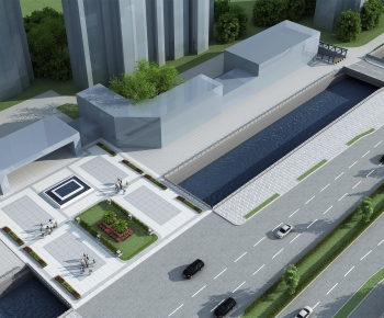 Modern Architectural Bird's-eye View Planning-ID:984154947