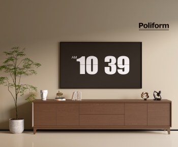 poliform现代中古风实木电视柜-ID:281476974