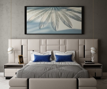 Modern Double Bed-ID:174782049