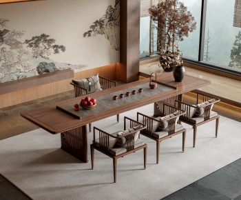 新中式茶桌椅组合-ID:630966904