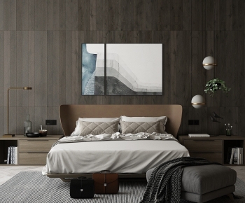 Modern Double Bed-ID:510170543